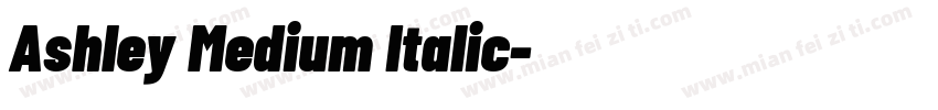Ashley Medium Italic字体转换